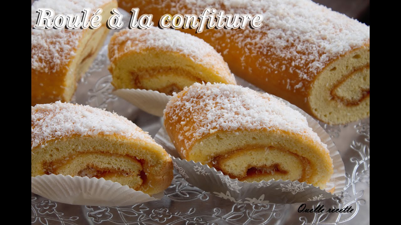 Gâteau roulé à la confiture : Recette de Gâteau roulé à la confiture