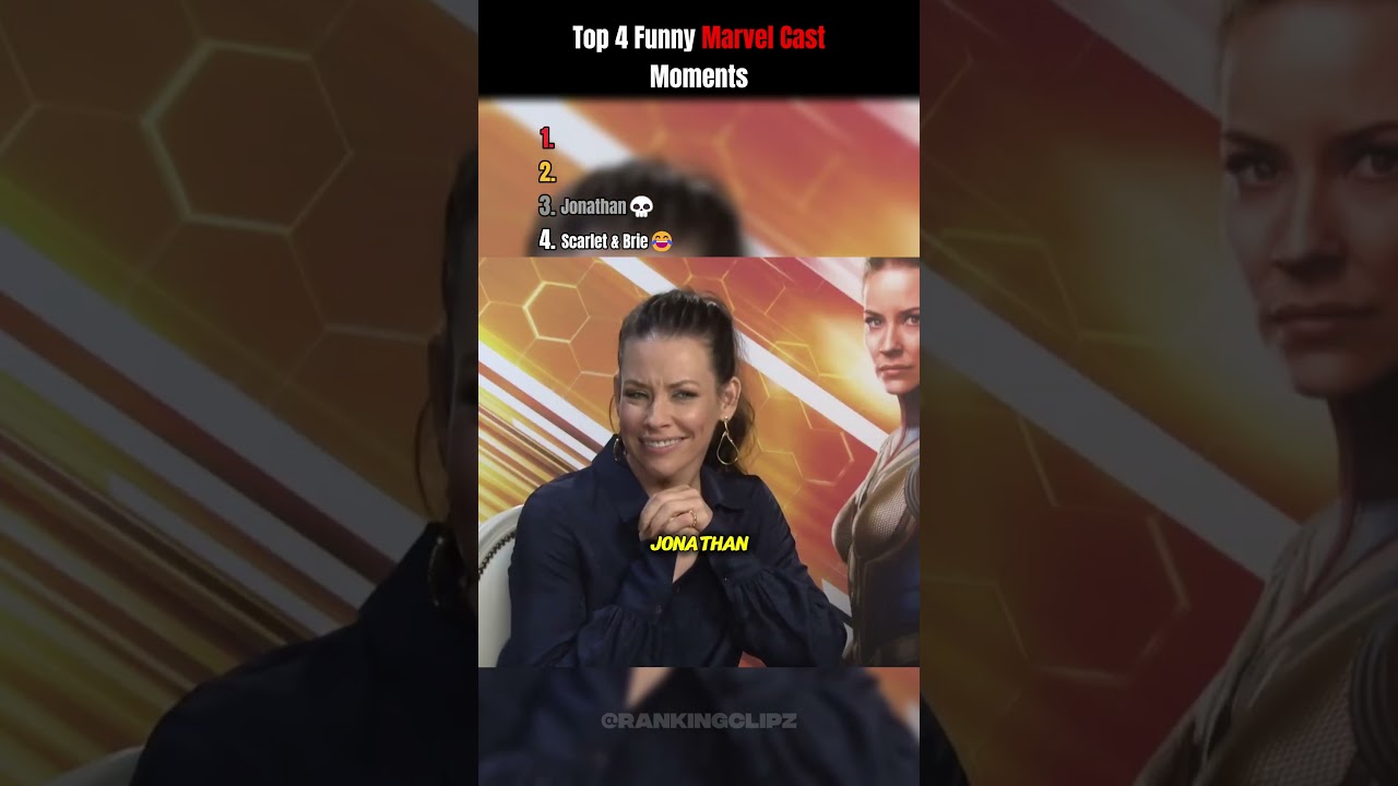 Top 4 Funny Marvel Cast Moments😭 #marvel #funny #avengers