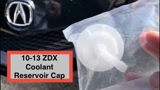 Player Profile 2010-2013 Acura ZDX antifreeze coolant reservoir cap replacement installation instructions tips