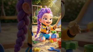 Can I Play Too? 🛝 | Baby Rumi &amp; Noah | Cute 3D Playground Short