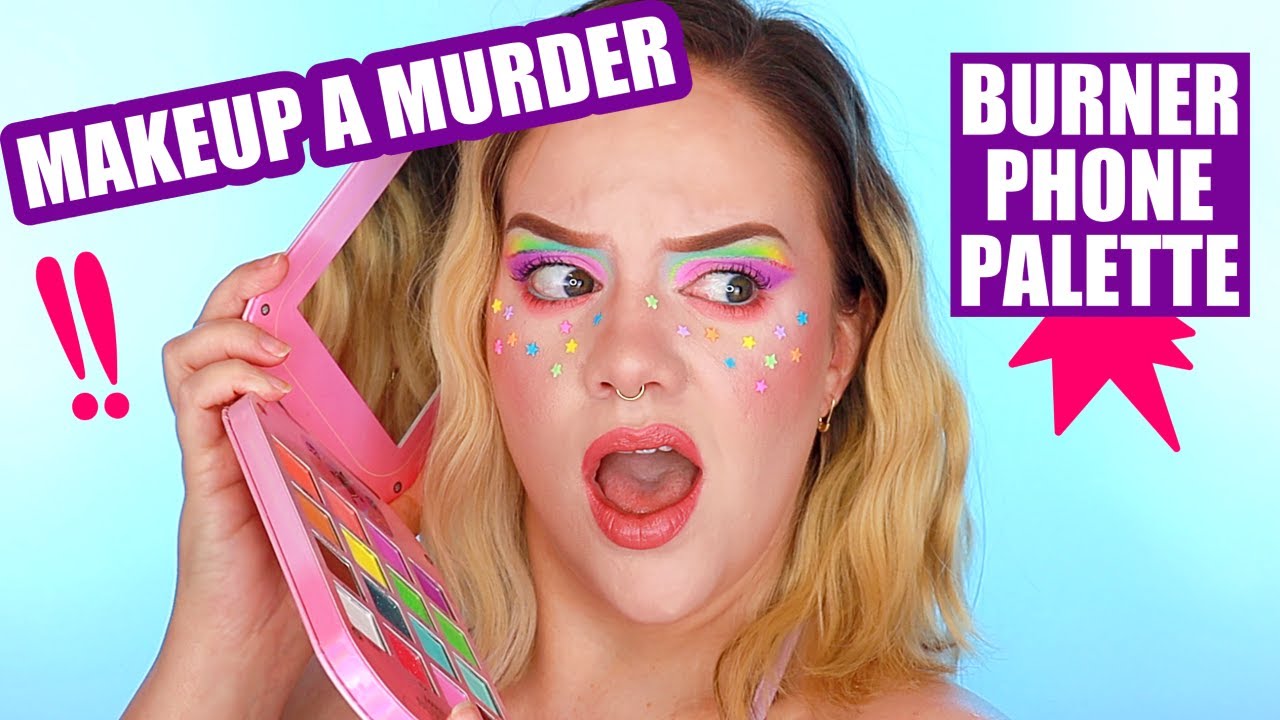 MAKEUP A MURDER BURNER PHONE PALETTE TRY ON & REVIEW YouTube