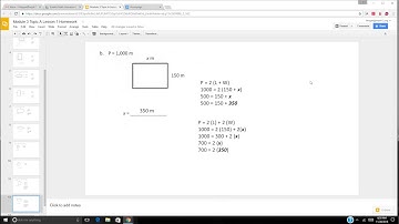 Module 3 Topic A Lesson 1 Homework