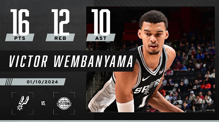 VICTOR WEMBANYAMA DROPS FIRST-CAREER TRIPLE-DOUBLE 📈 | NBA on ESPN
