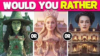 WOULD YOU RATHER ~ Build Your Wicked: For Good DREAM CHRISTMAS HOUSE 🎄✨ | Elphaba💚 Glinda 💗