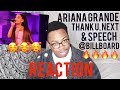 Ariana Grande - thank u, next & Acceptance Speech @Billboard | REACTION!