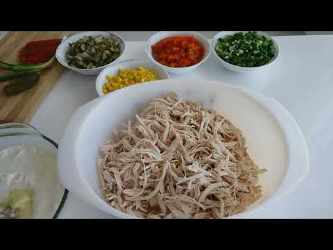 Video: Haşlanmış Tavuklu Lezzetli Bir Salata Tarifi