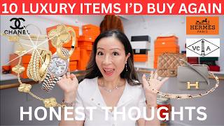 10 Luxury Items I'd Buy Again |Honest Thoughts After Owning Them for Years | Hermes, chanel, vca