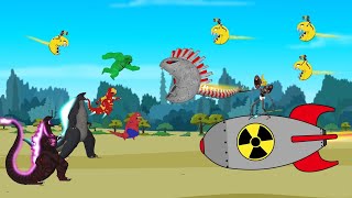 Godzilla vs SIREN HEAD VENGERS | Godzilla Cartoon Compilation