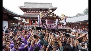 東京・浅草の初夏の風物詩「三社祭」