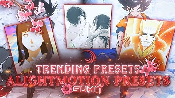 +3 TRENDING ANIME MANGA PRESTES ALIGHT MOTION [EDIT/XML]   #preset #xml #qr