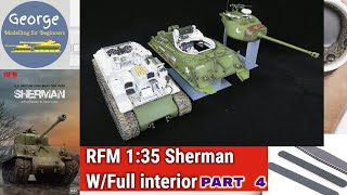 Rye Field Model Sherman M4A3 1:35 W/full interior part 4