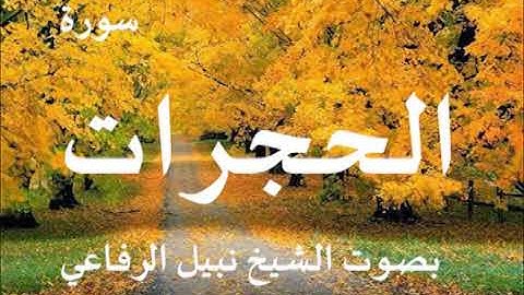 049 سورة الحجرات بصوت الشيخ نبيل الرفاعي
