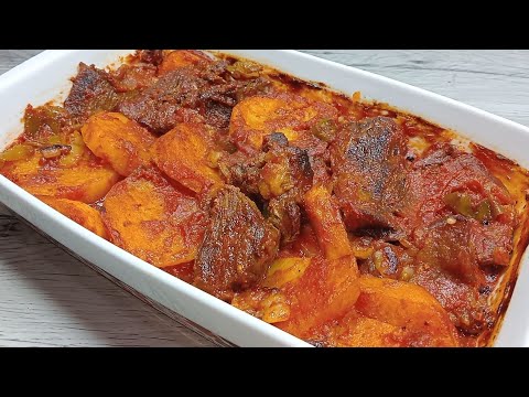 صينيه البطاطس باللحمه صينيه البطاطس باللحمه