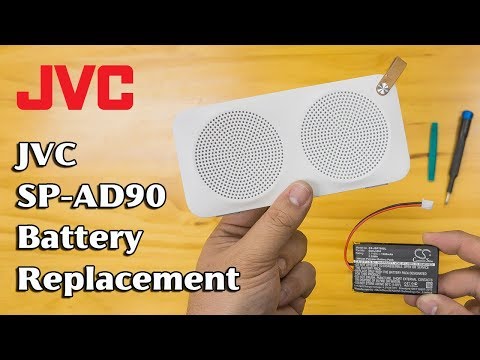 JVC SP-AD90 battery replacement, teardown, disassembly