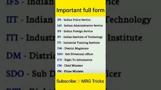 #fullform #shortsvideo #viral Important Full Form ll manoj Dey ll #tech #trick ll Full Form ll screenshot 3