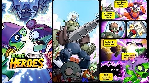 Plants vs Zombies Heroes - Introduction Tutorial EP1 - Gameplay iOS pvzh