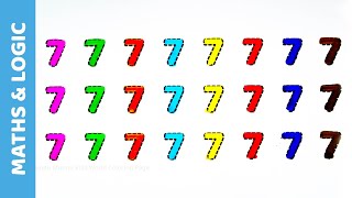 Number 7 Tracing and Coloring for Kids Easy Number Writing Preschool Learning