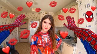 CRAZY GIRL WILL NOT LEAVE SPIDER-MAN ALONE (Love Parkour POV) @jumphistory