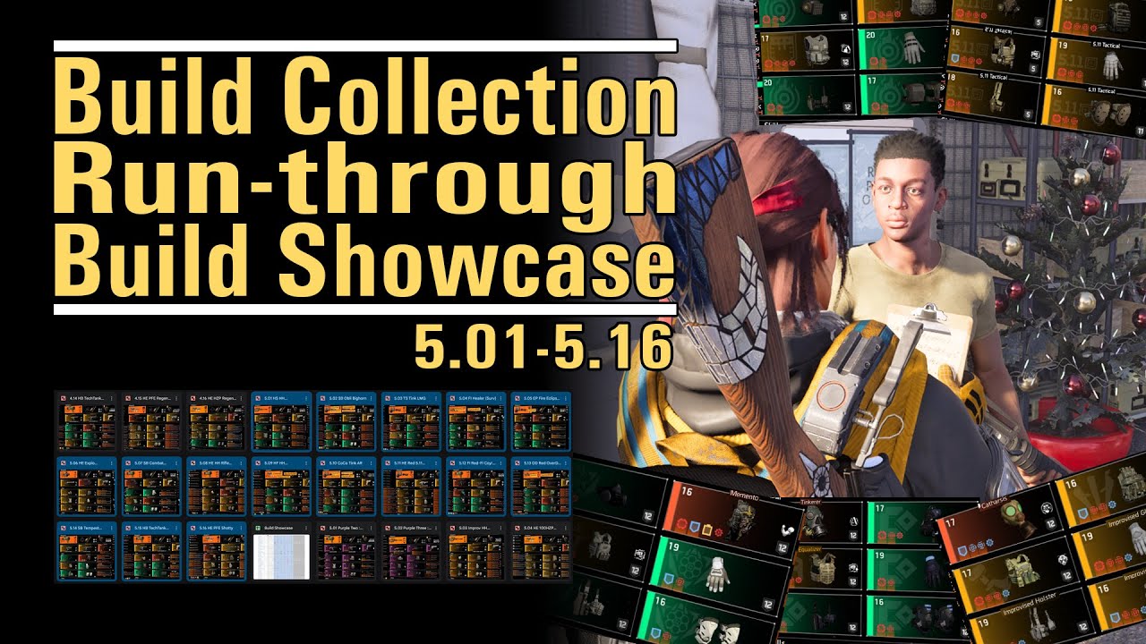Build Collection Run-through - Build Showcase - from 5.01 to 5.16 - The Division 2
