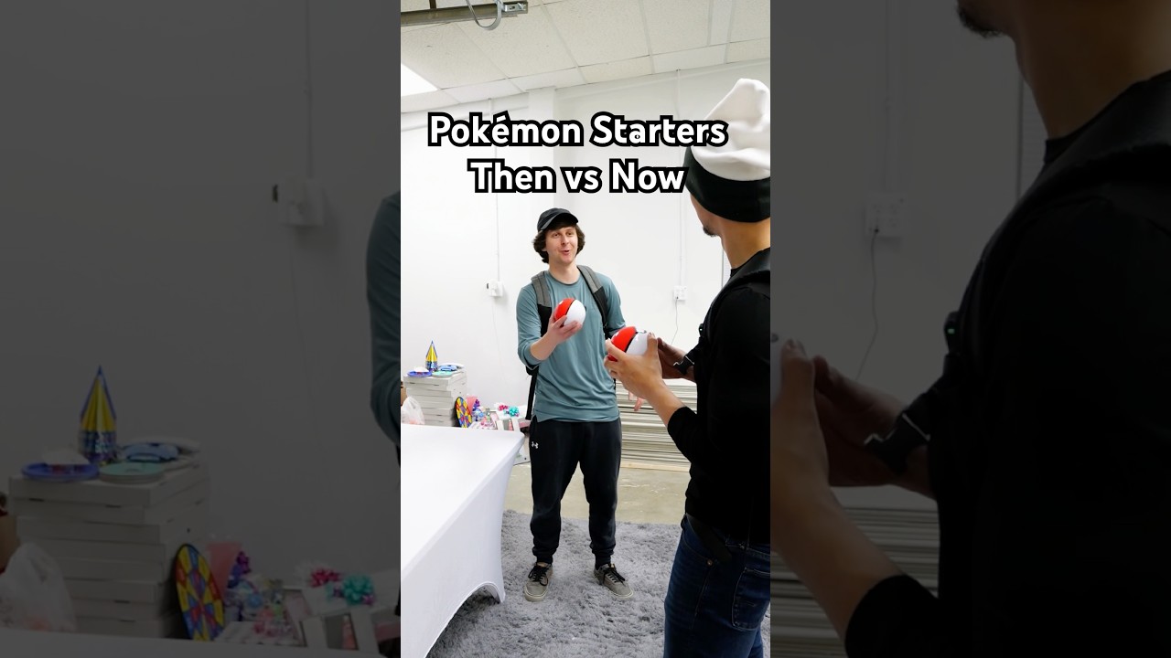 Pokémon Starters Then vs Now