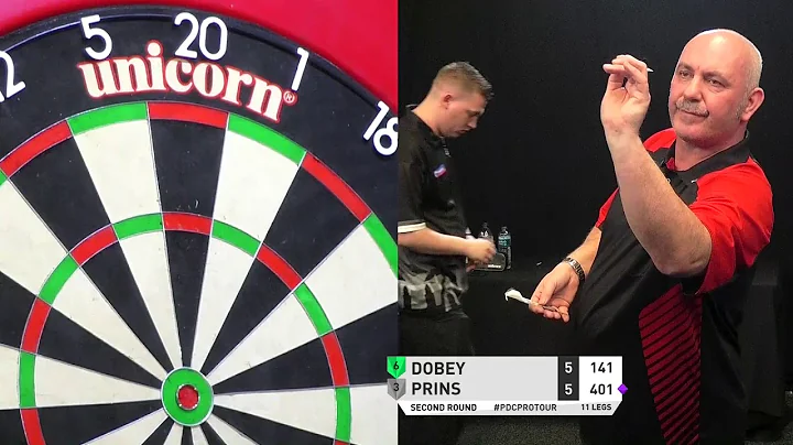NINE-DARTER! Chris Dobey v Dave Prins - 2019 Playe...