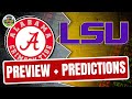 Alabama vs. LSU - Preview + Prediction (Late Kick Cut)