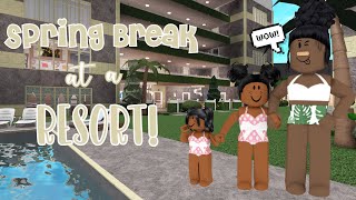 WE SPENT SPRING BREAK AT A RESORT! || Bloxburg Roleplay screenshot 2