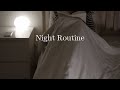 Night routine  slowling down on a busy day  slow living
