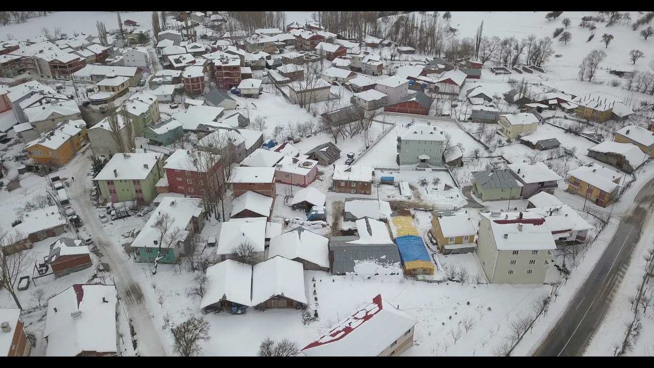 #Niksarınköyleri Hatipli Kasabası Kış Görüntüleri