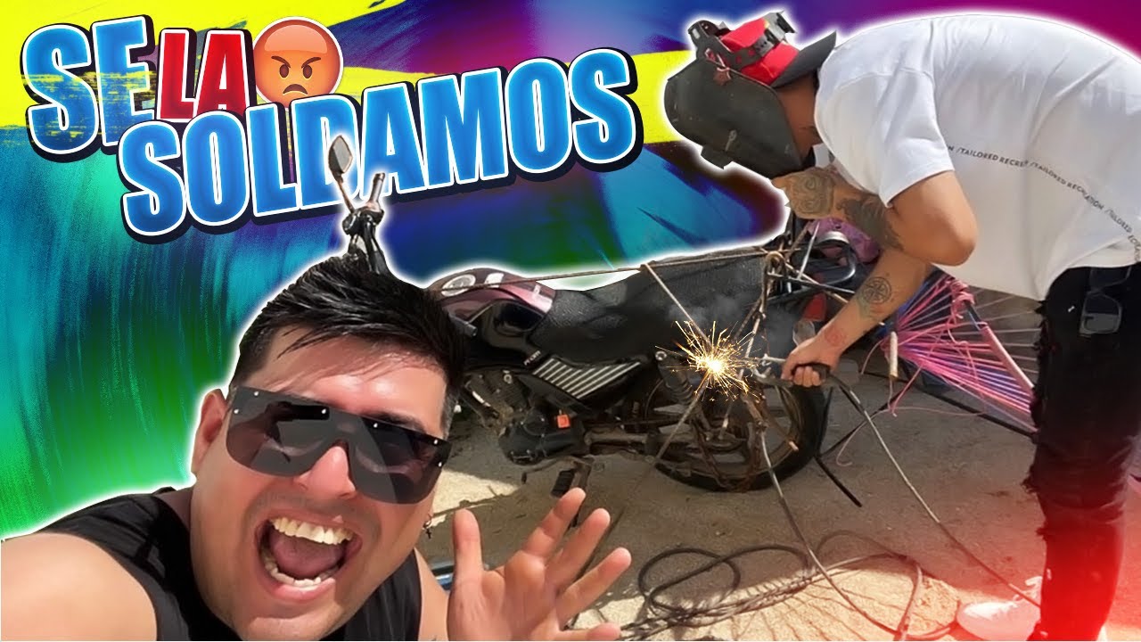 LE SOLDAMOS LA MOTO AL RAMONCHI 😂 quedó rara 🤐 trabajando con cevichurros