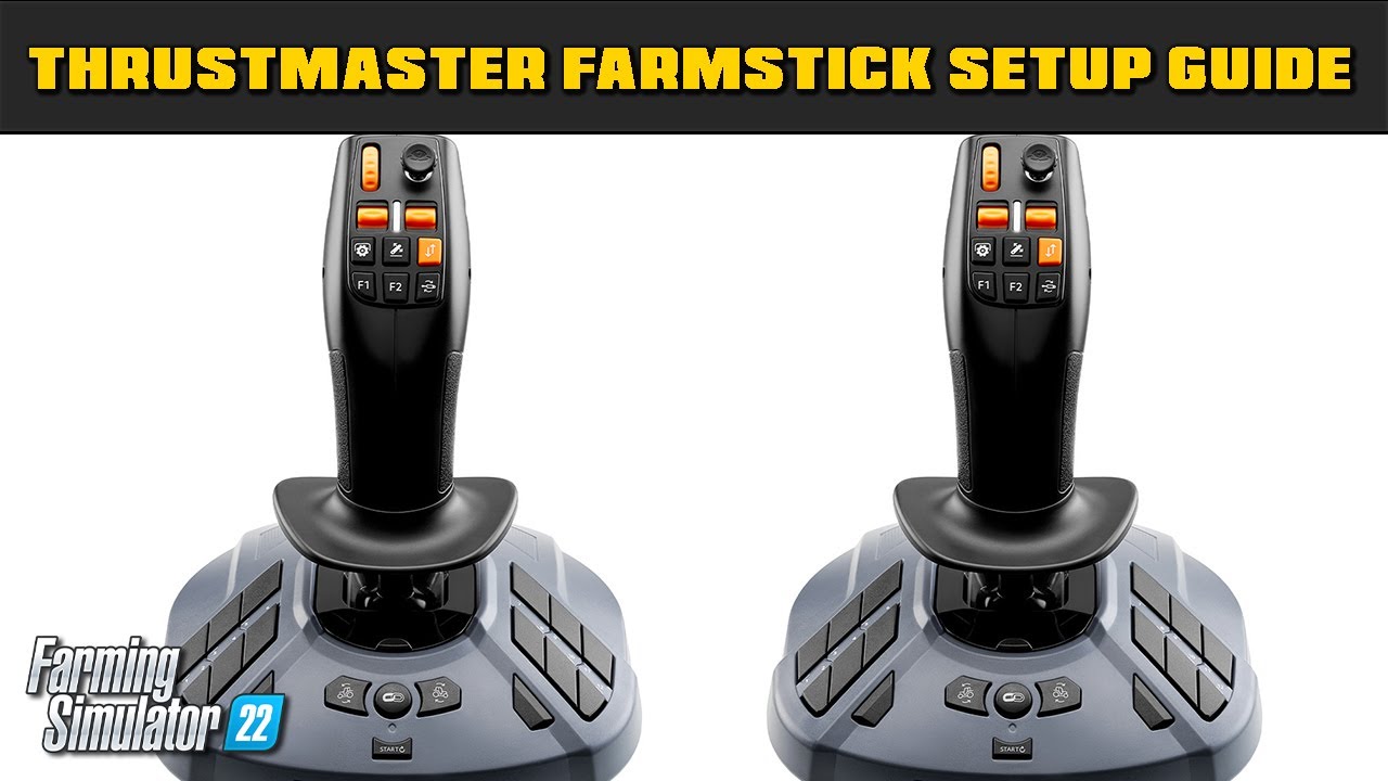 How To Setup Dual Thrustmaster Farmsticks - Farming Simulator 2022