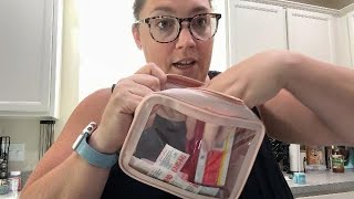 PACKISM Clear Makeup Bag - TSA Approved Toiletry Bag for Carry-on &amp; Checked Luggage, Water Resistant