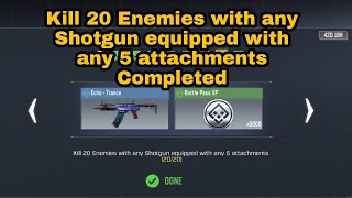 How to Kill 20 Enemies with any Shotgun equipped with any 5 attachments | Master of All COD Mobile