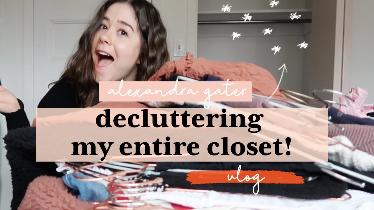 Decluttering My *MESSY* Closet and Trying On My Clothes | CLOSET ...