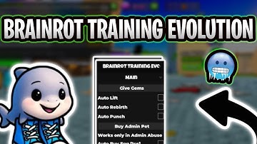 *NEW* Brainrot Training Evolution Script (PASTEBIN 2025) (INF GEMS , AUTO LIFT , AUTO REBIRTH)