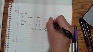 Lesson 25 Age problems