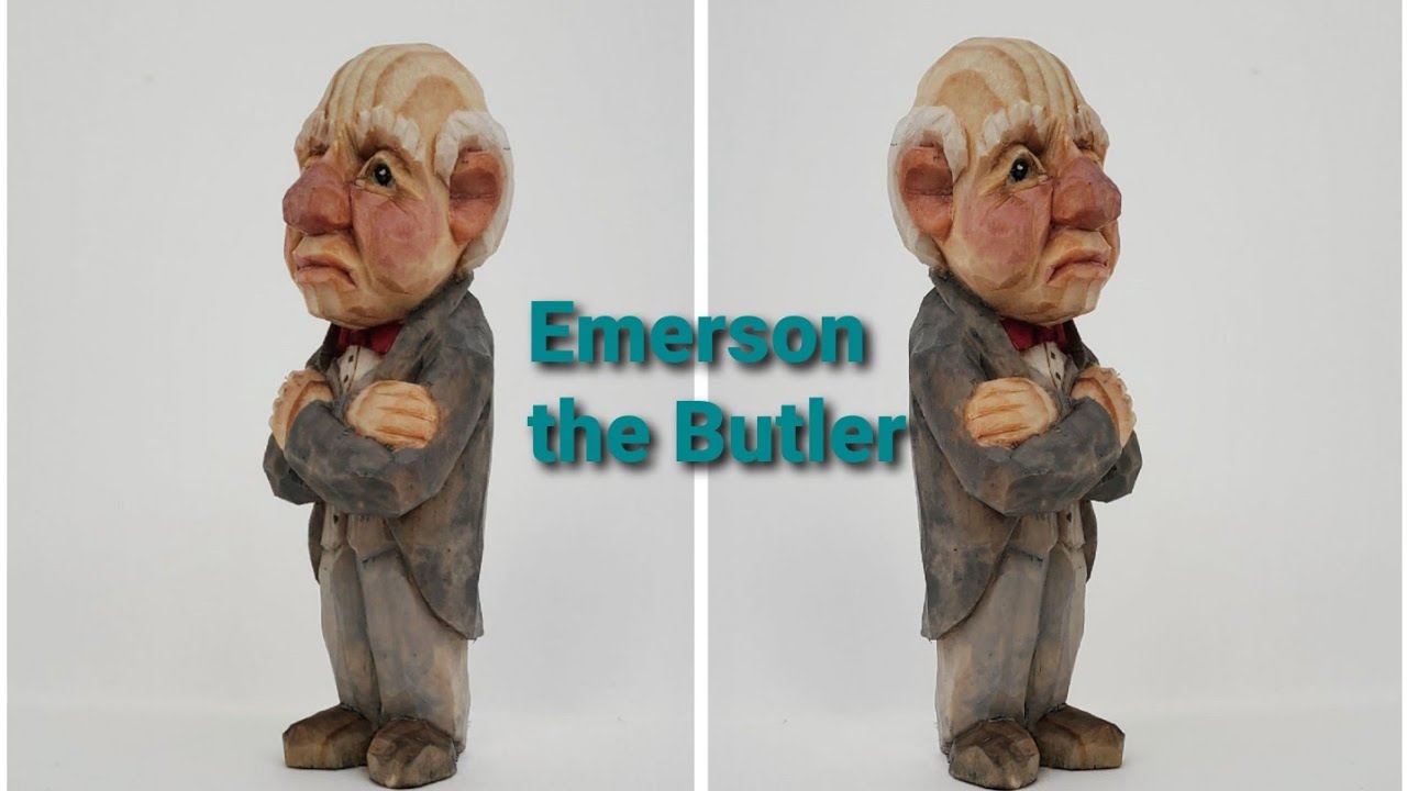Whittling Emerson the Butler