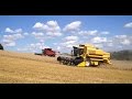 Getreideernte 2016 mit CASE IH 9230, New Holland CR8090, TX66