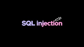 SQL injection 공격