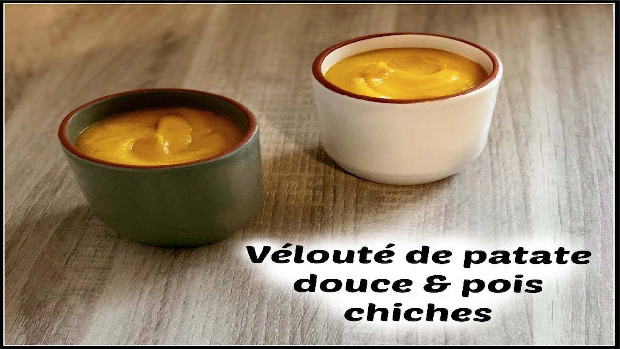 Velouté De Patate Douce Thermomix Velouté De Patate Douce Au Lait De Coco Au Thermomix 5 Velouté patate douce et pois chiches au thermomix - YouTube