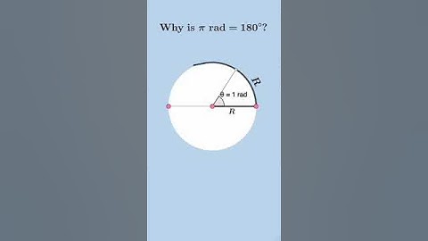 Why Pi radian= 180° | #mathematics #easytounderstand