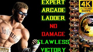 JOHNNY CAGE. EXPERT Arcade Ladder (NO DAMAGE / FLAWLESS VICTORY) MORTAL KOMBAT 9 / 4K 60 FPS