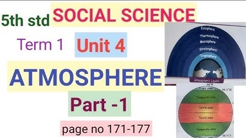 5th std |Social Science|Term1 unit 4 |Atmosphere| part 1| page no171-177