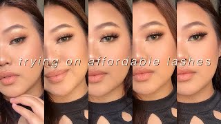 AFFORDABLE SHOPEE LASHES ♡ TRYING OUT MAANGE 10 PAIR LASH PACK ✨ 10 PAIRS FOR 170 PESOS! screenshot 5