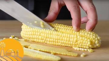 Our no-mess trick for cutting corn off the cob! | Sun Basket