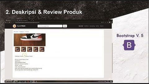 Membuat Website Toko Online dengan Bootstrap V5.0 I Part 5 Deskripsi & Revview Produk
