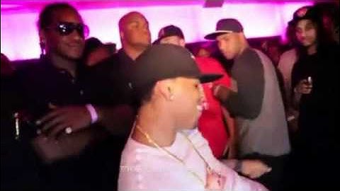 Chris Brown Dancing to Teach Me How To Dougie