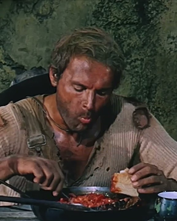 Terence Hill Eating Mexican Beans | They Call Me Trinity #western #budspencer #shorts