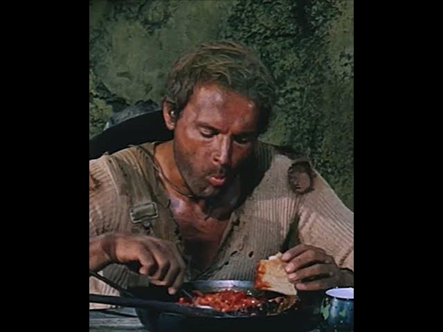 Terence Hill Eating Mexican Beans | They Call Me Trinity #western #budspencer #shorts