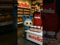 Labubu Steals Nutella #labubu #catvideos #catmemes